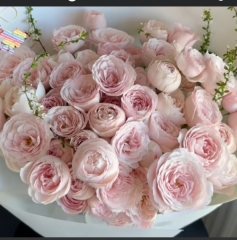 41 adet pembe gül buketi